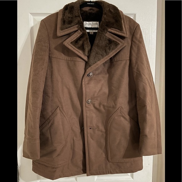 ❌ SOLD ❌ Vintage Stratojac jacket (strato suede) - overcoat/peacot - water repel - Picture 1 of 7